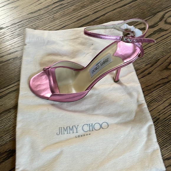 Pink Jimmy Choo Coupe heel - Picture 1 of 5